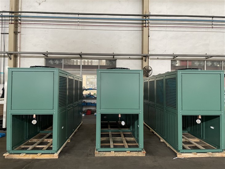 4-Fan V-Type Cabinet Condenser | High-Efficiency Air-Cooled Unit For Industrial Refrigeration factory