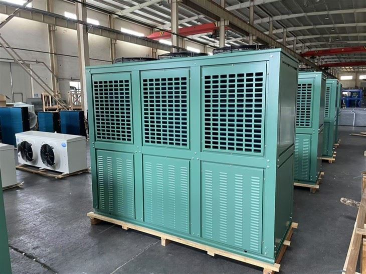 FNV Cabinet Condenser Unit | 3-Fan Top Discharge Air-Cooled Condenser For Industrial Refrigeration factory